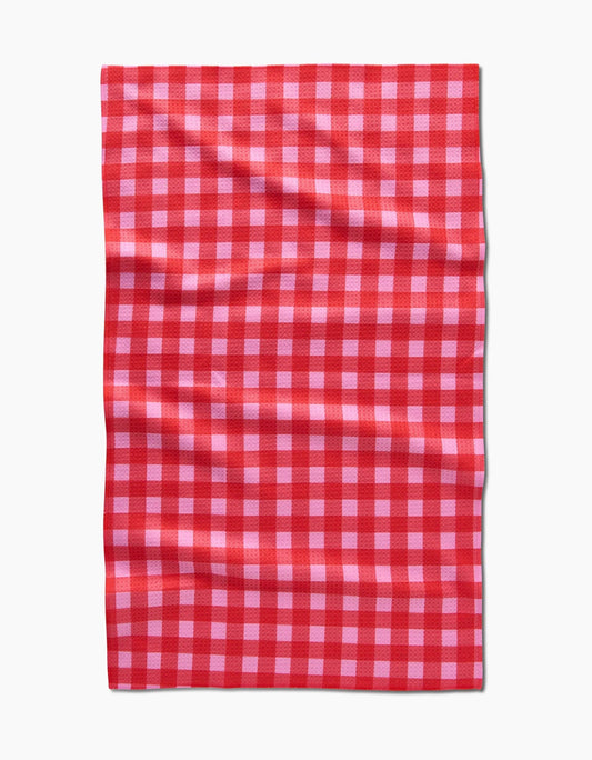 Cherry Gingham Tea Towel