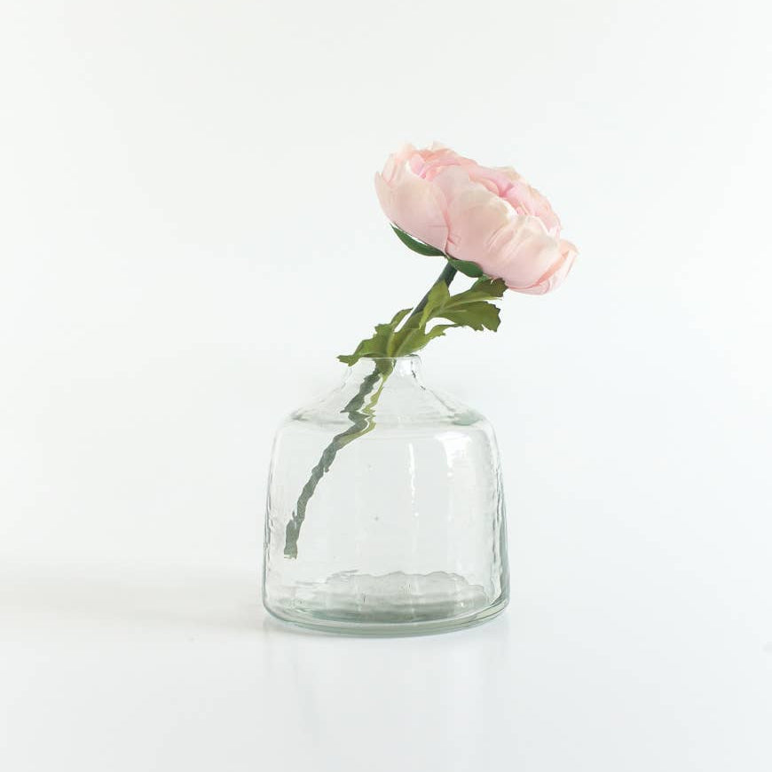 Bella Handblown Hammered Glass Bud Vase