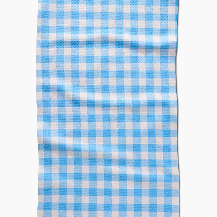Angelic Sky Gingham Tea Towel