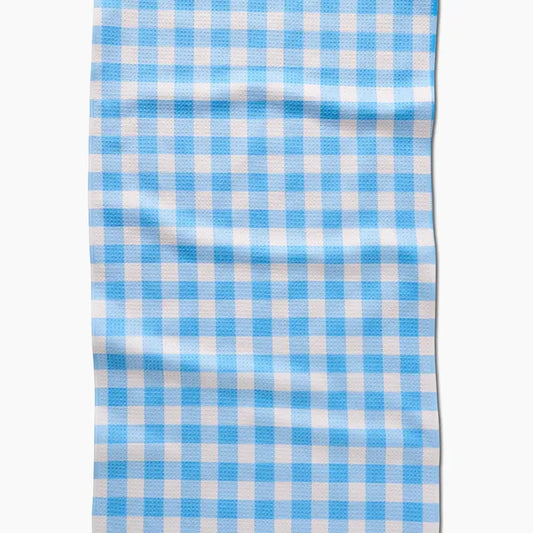 Angelic Sky Gingham Tea Towel