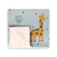 Giraffe Safari Organic Sherpa Jacquard Knit Baby Blanket