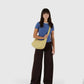 Medium Recycled Leather Crescent Bag