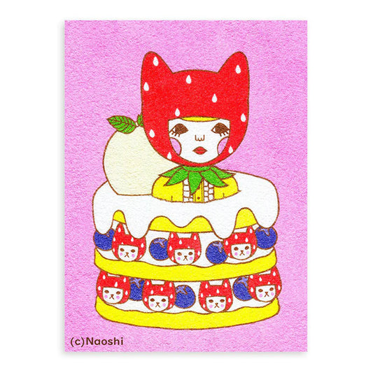 Pancake of Strawberry Cats Art Print