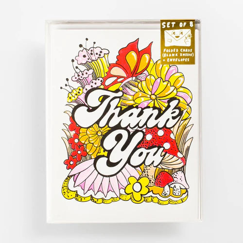 Thank You Floral Card Set