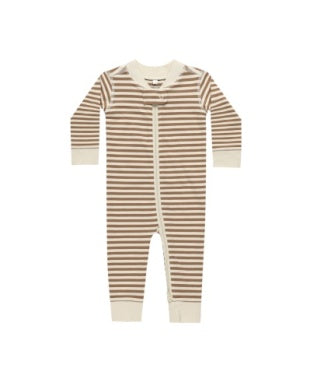 Cinnamon Stripe Zip Long Sleeve