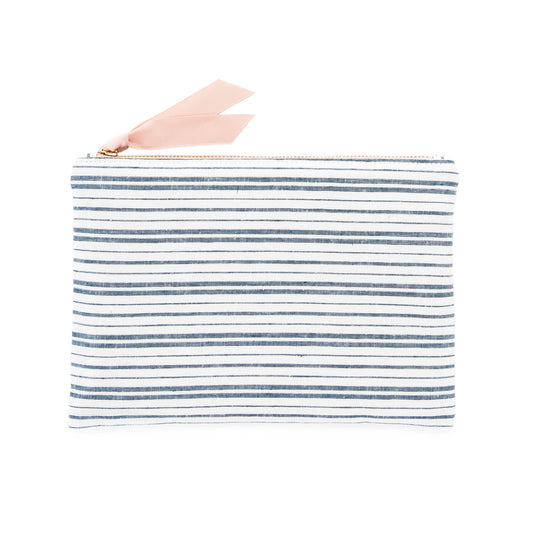 Chambray Stripe Pouch