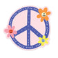 Peace Flowers Die Cut Sticker