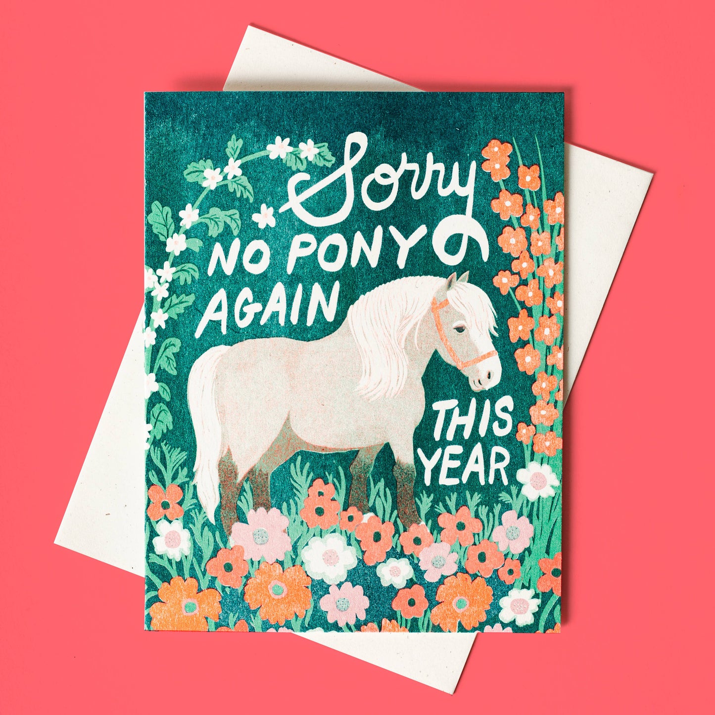 No Pony Birthday Card