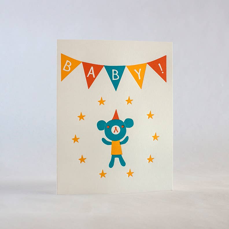 Baby Bear Stars Card