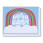 Hello Baby Rainbow and Clouds Card