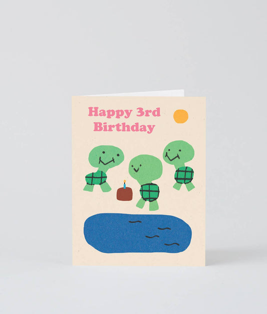 Happy 3rd Birthday Kids Greetings Card