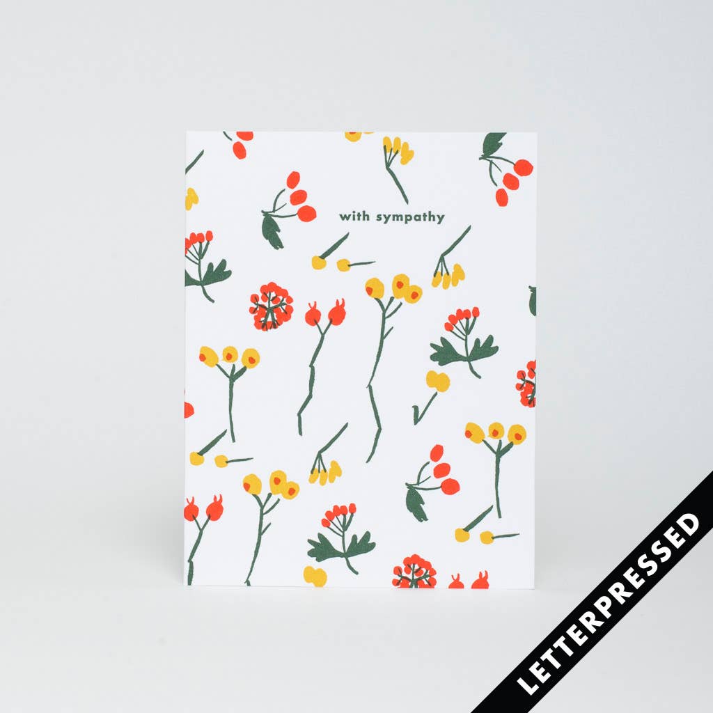 Berry Sympathy Card