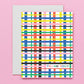 Rainbow Weave Thank You Card
