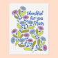Thankful Floral Mom Card