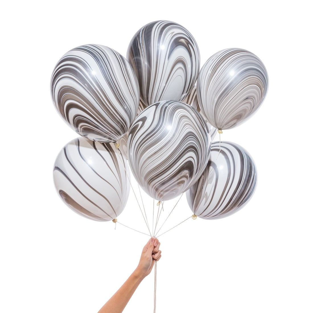 BW Marble Balloons