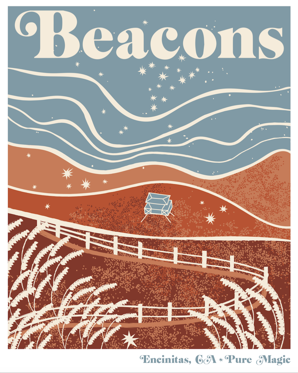 Beacons Beach Print