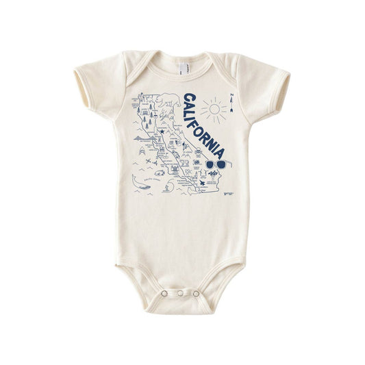 CA Map Baby Onesie