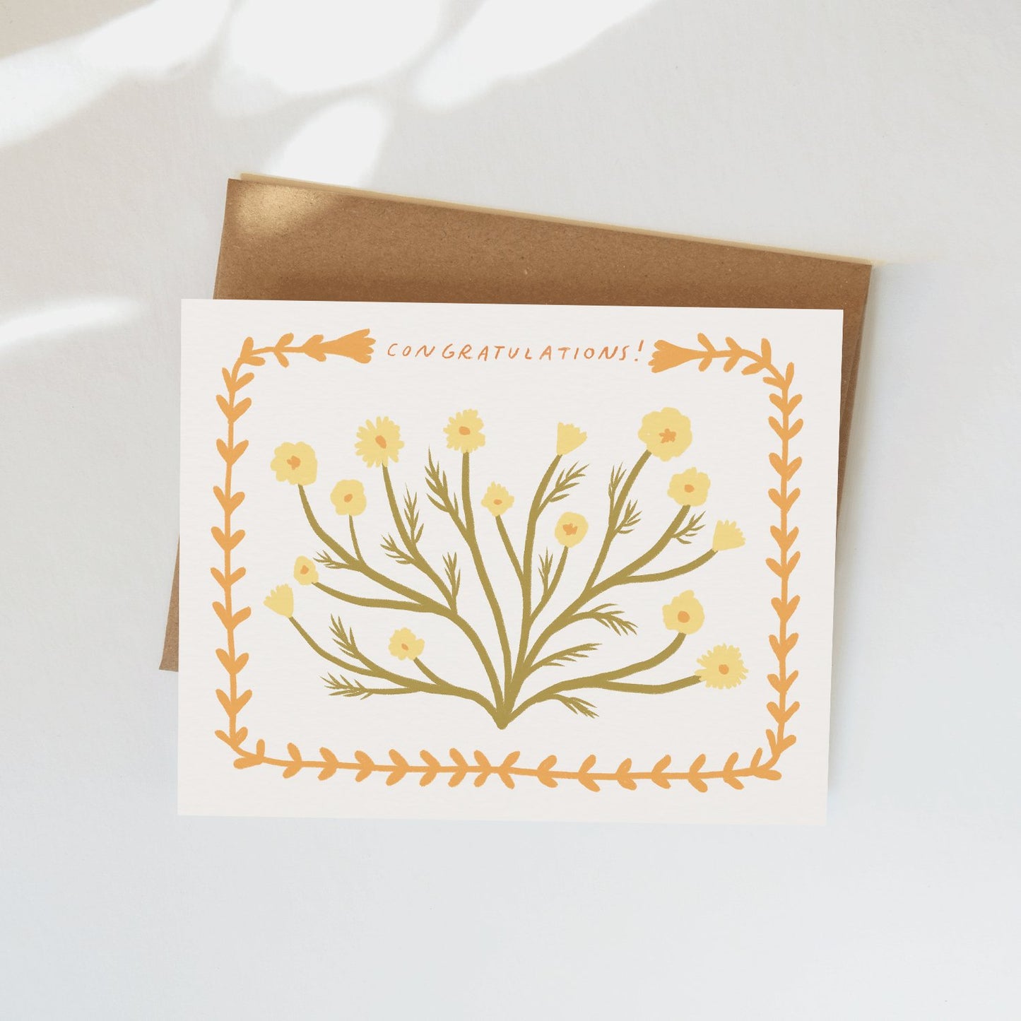 Floral Congrats Card