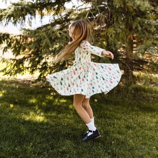 Gwendolyn Dress in Green Christmas