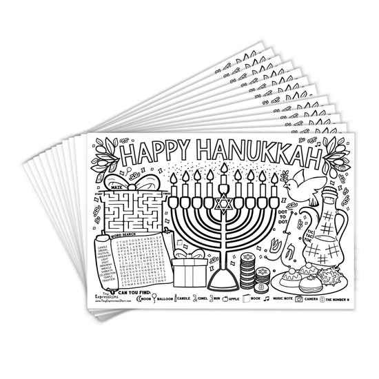 Hanukkah Paper Placemats