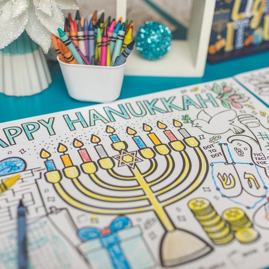 Hanukkah Paper Placemats