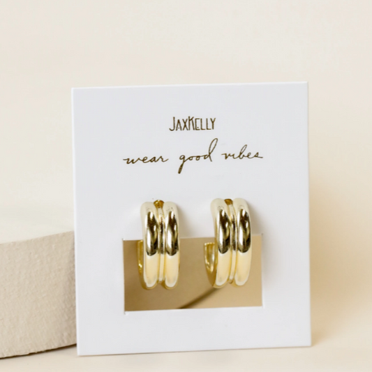 Bold Gold Hoop Earring