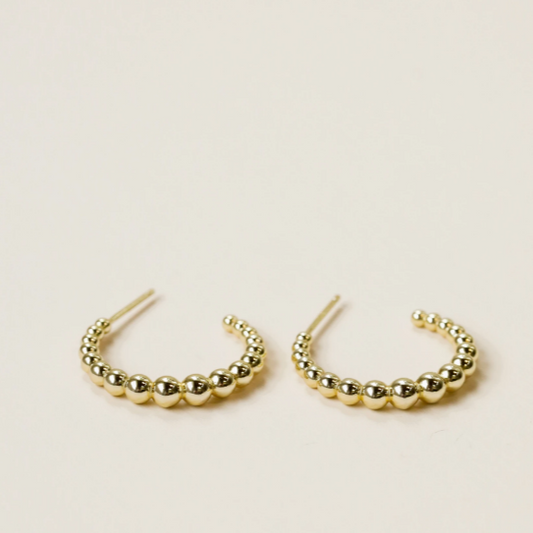 Ball Hoop Large Earrings