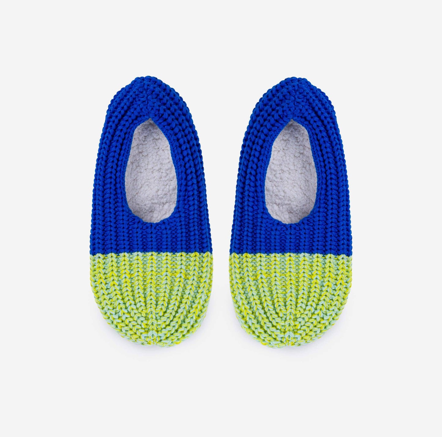 Colorblock Knit Slippers