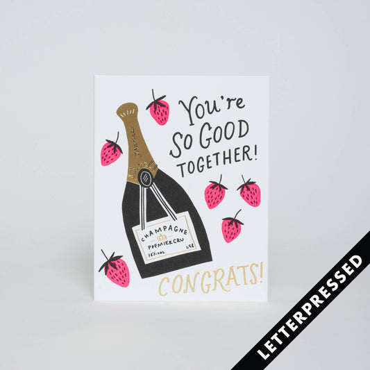 Strawberries And Champagne Card
