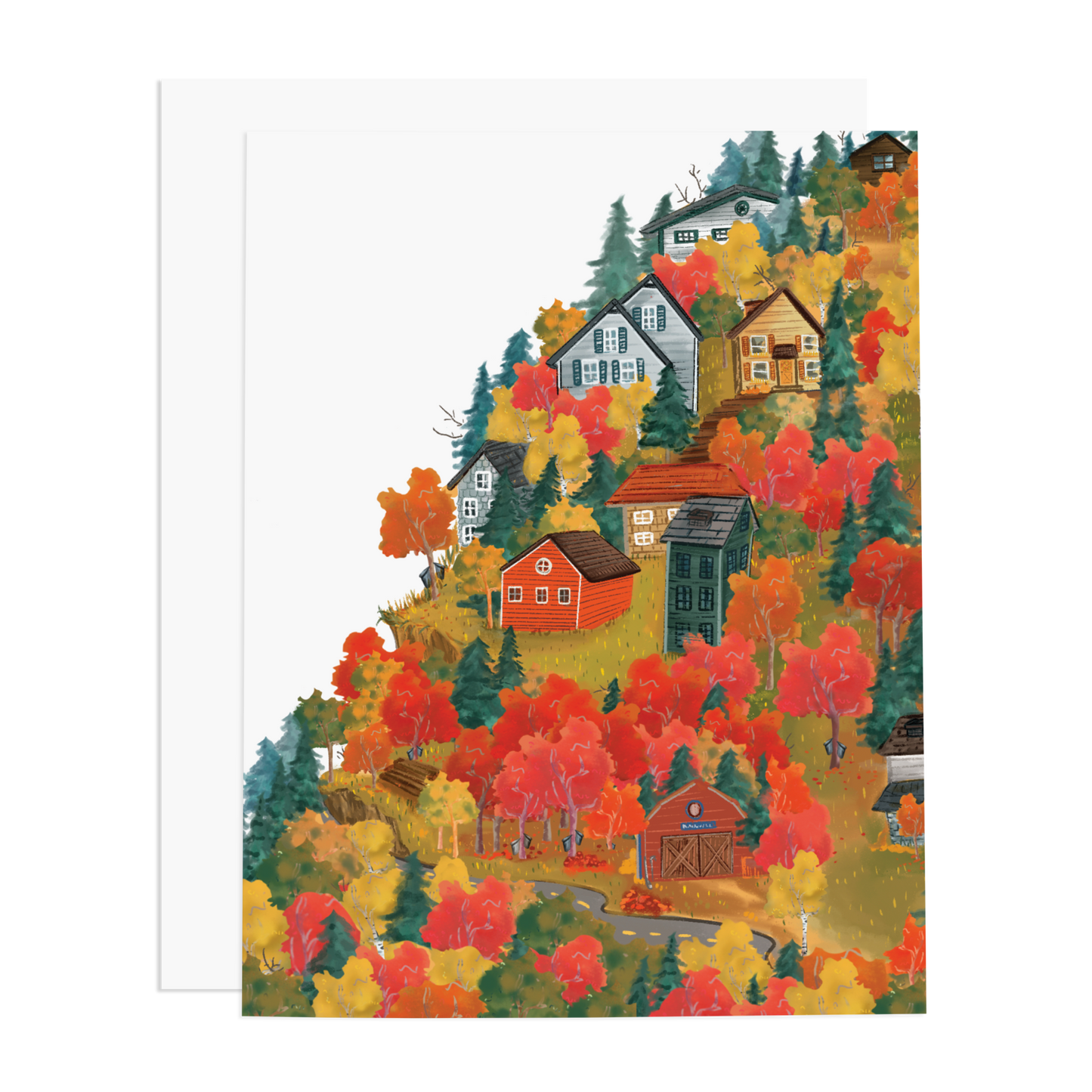 Autumn Foliage Greeting Card