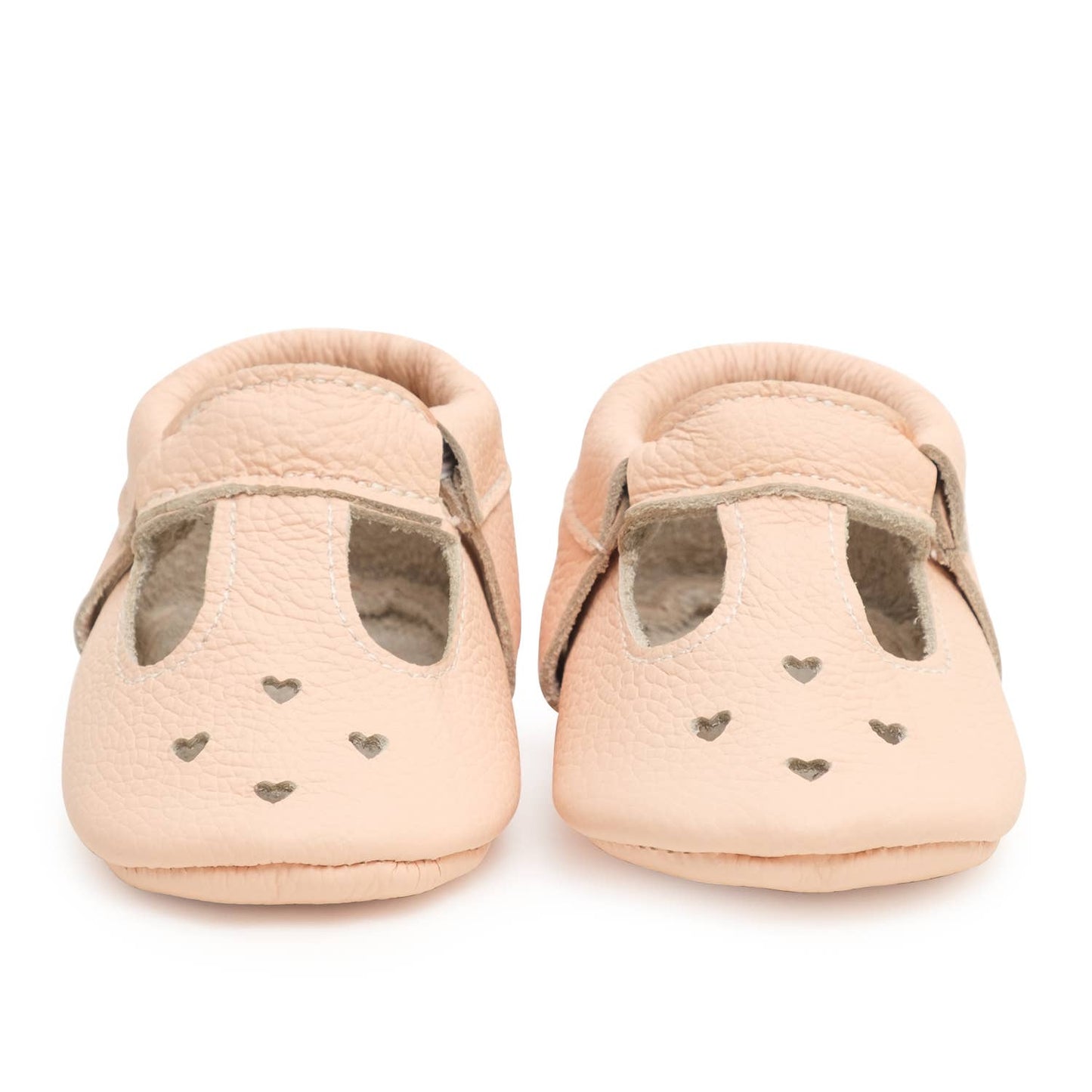 Desert Rose Leather Mary Jane Baby Moccasins