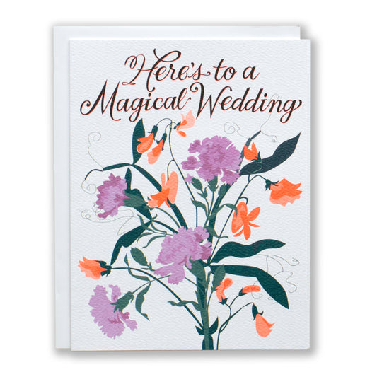 Here's to a Magical Wedding Card