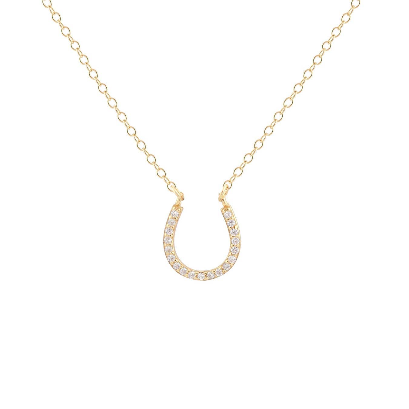 Horseshoe Crystal Necklace