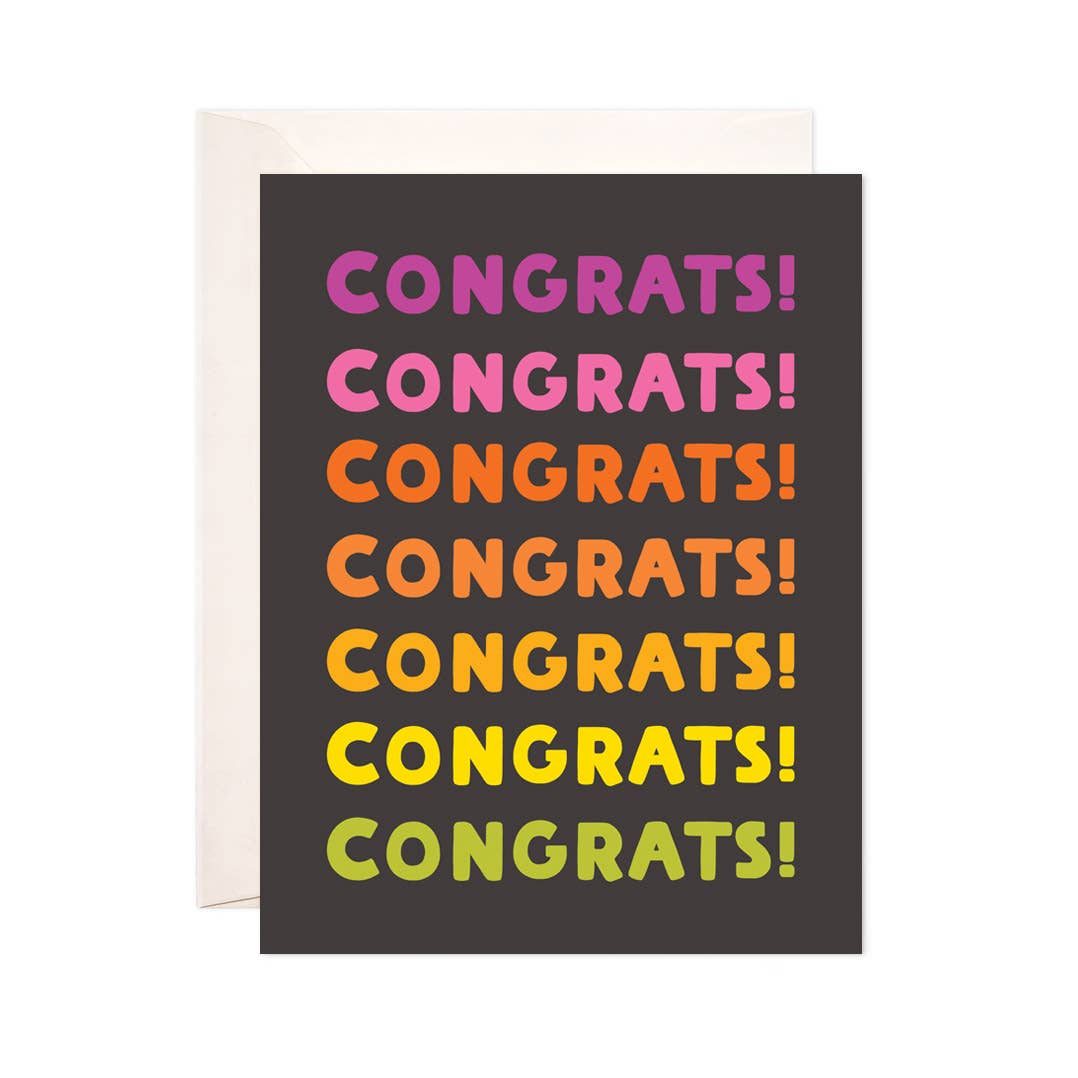 Ombre Congrats Greeting Card